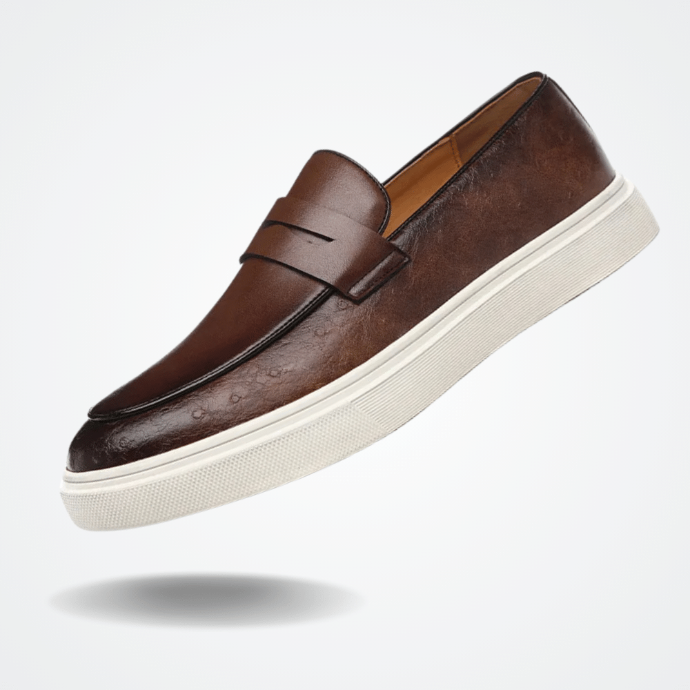Leather Moccasin Slip-On for Men by Verno